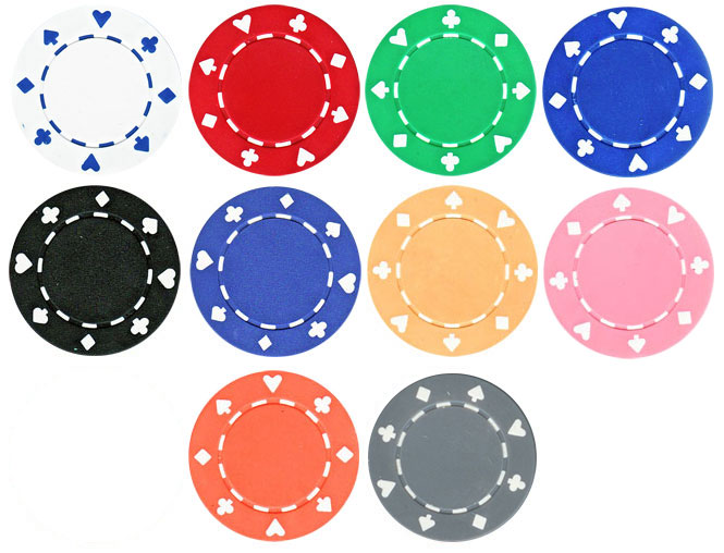 Standard poker chip colors